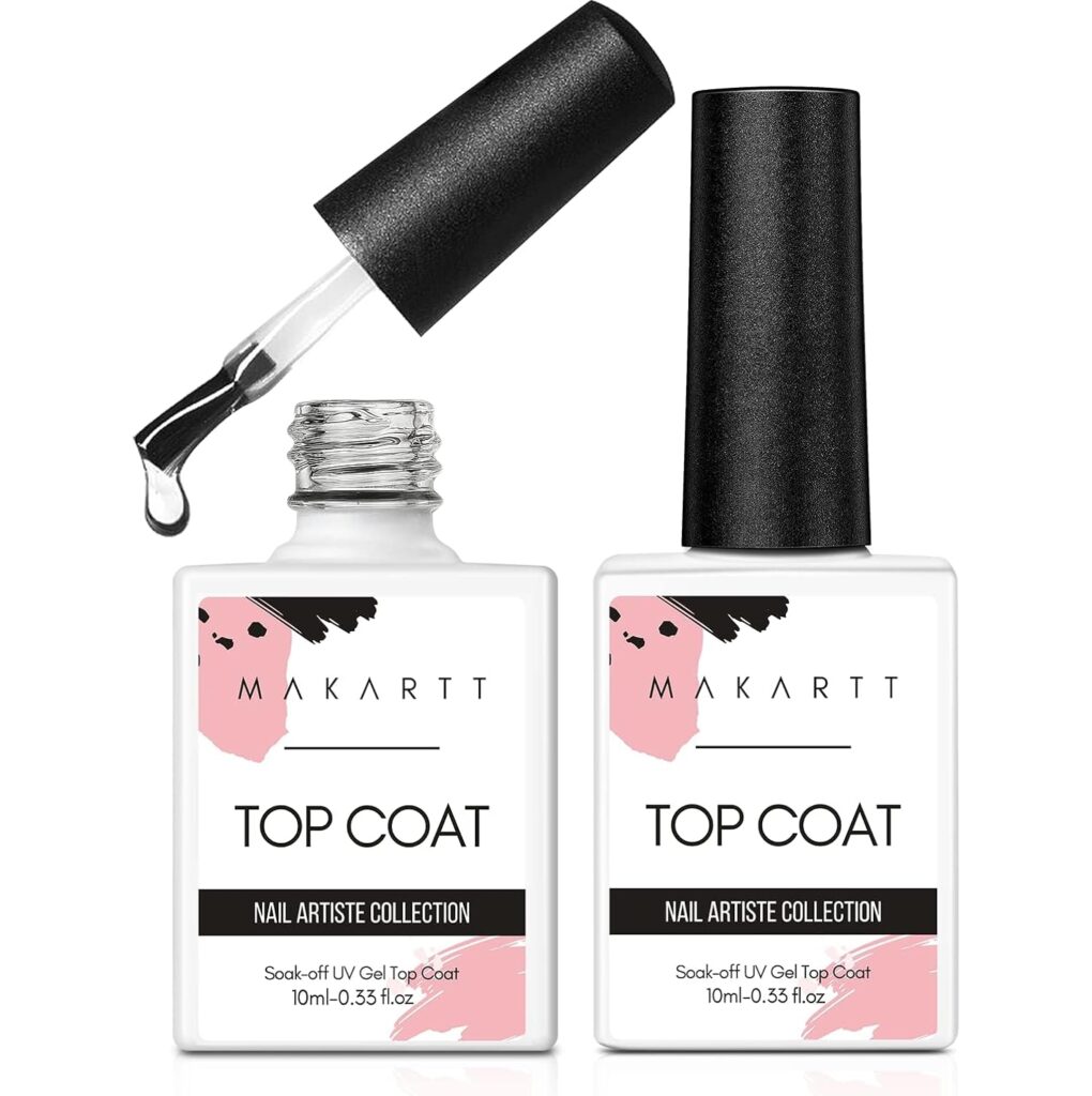 Makartt No-Wipe High Glossy Gel Top Coat Review: Salon Shine at Home