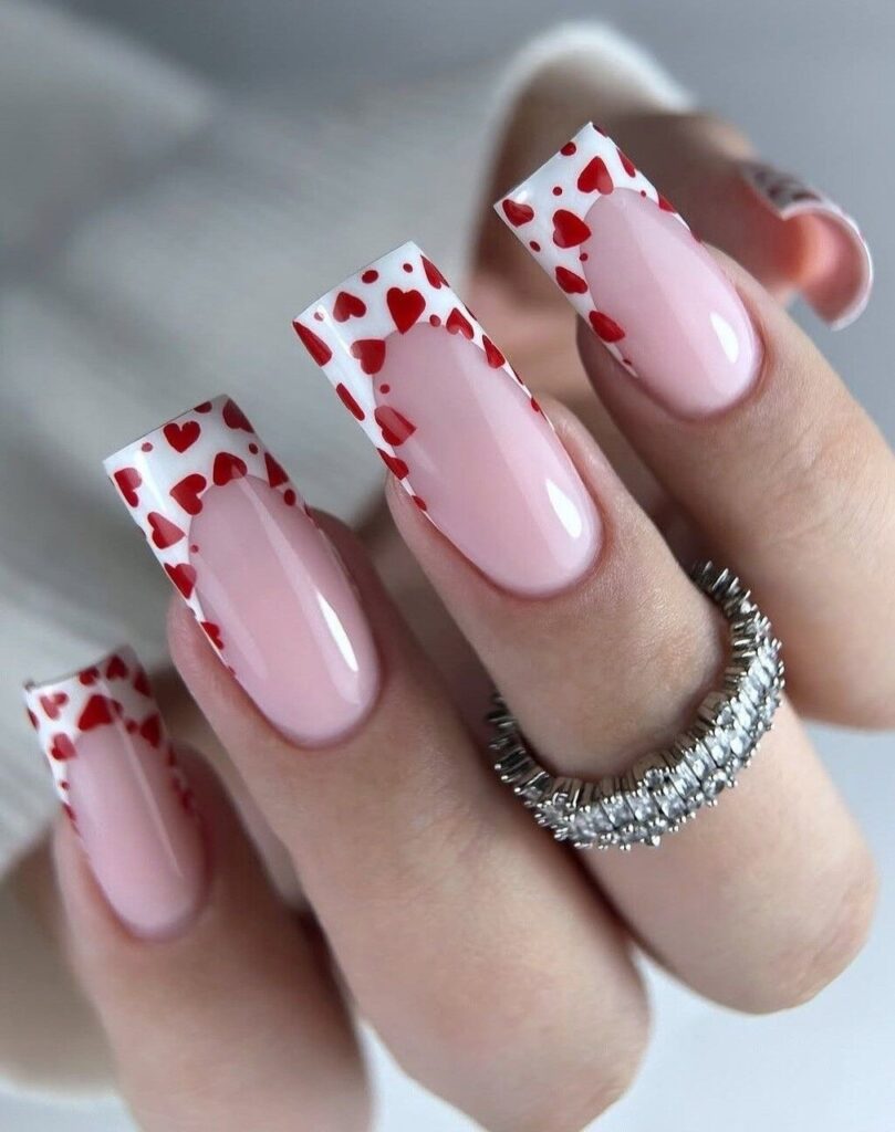 Red Heart French Tip Nail Design: The Ultimate Coquette Trend Guide