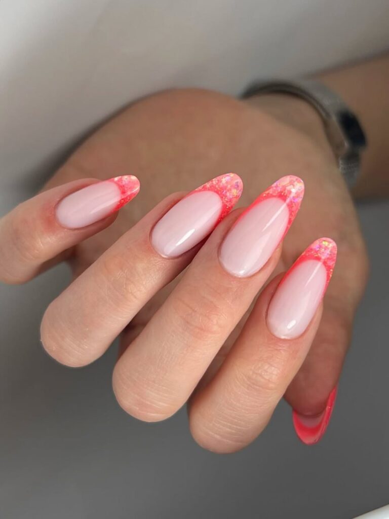 Pink Glitter French Tip Nails: The Ultimate Versatile & Elegant Manicure