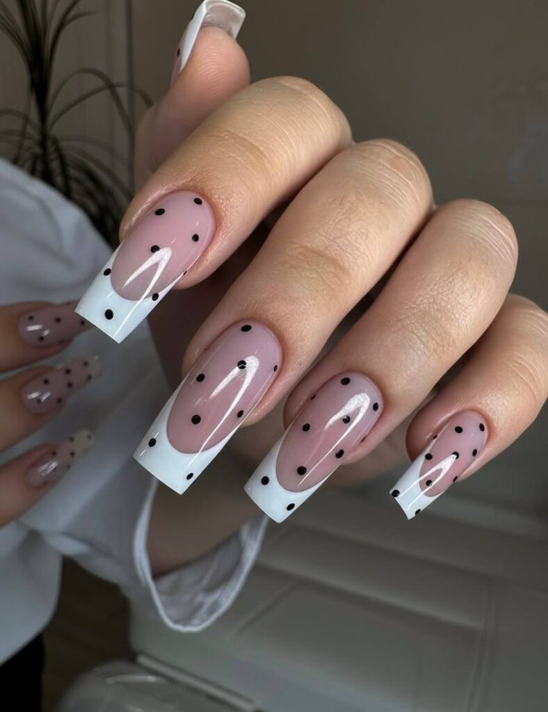 How to Create Chic Polka Dot French Tip Nails: A Step-by-Step Guide