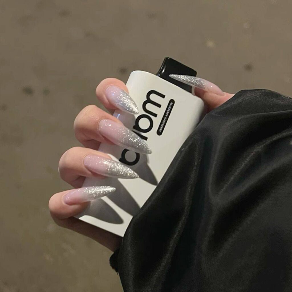 Silver Glitter French Tip Nails: The Ultimate Chic and Modern Manicure Trend