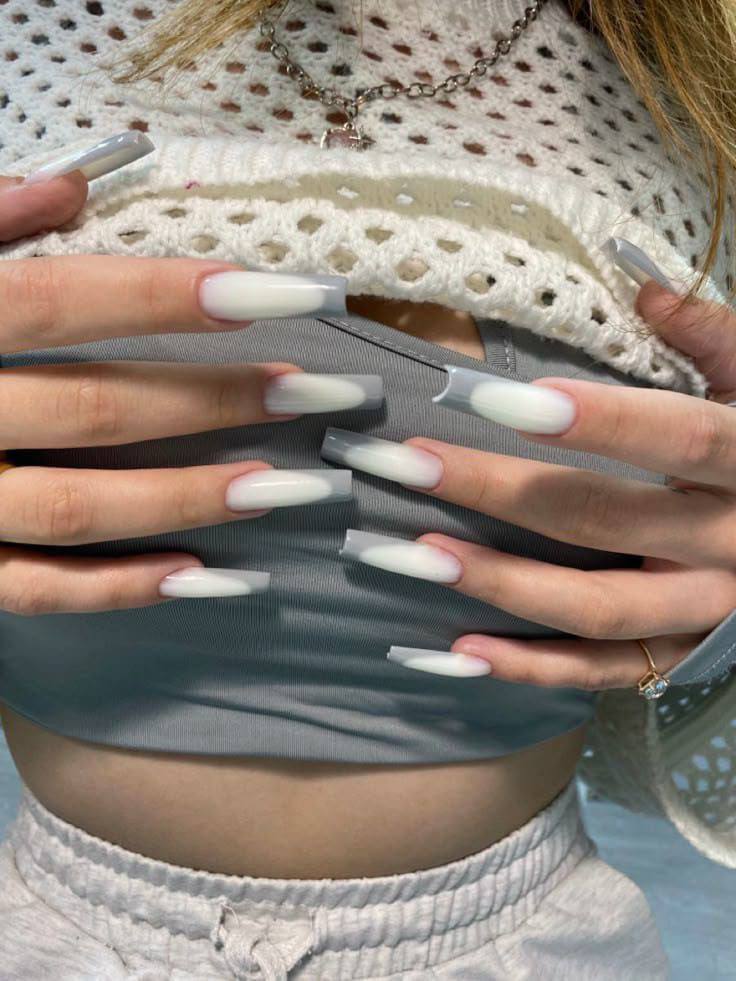 Grey and White Ombre Nails: The Ultimate Guide to Sophisticated Neutrals