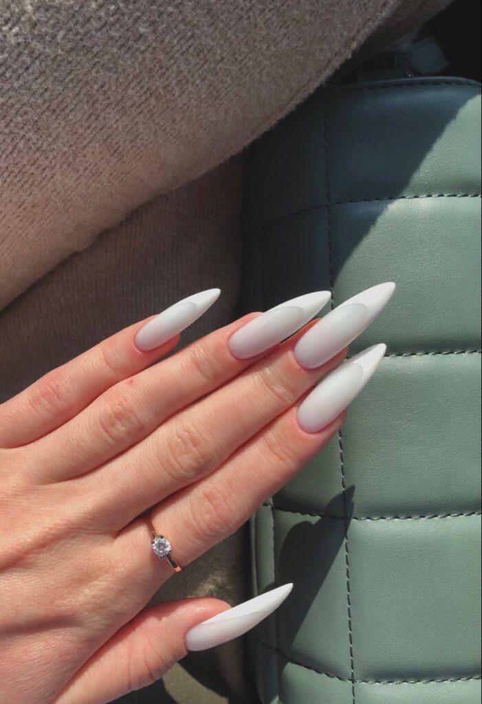 Matte Milky White Ombre Nails: The Sophisticated Alternative to Classic White