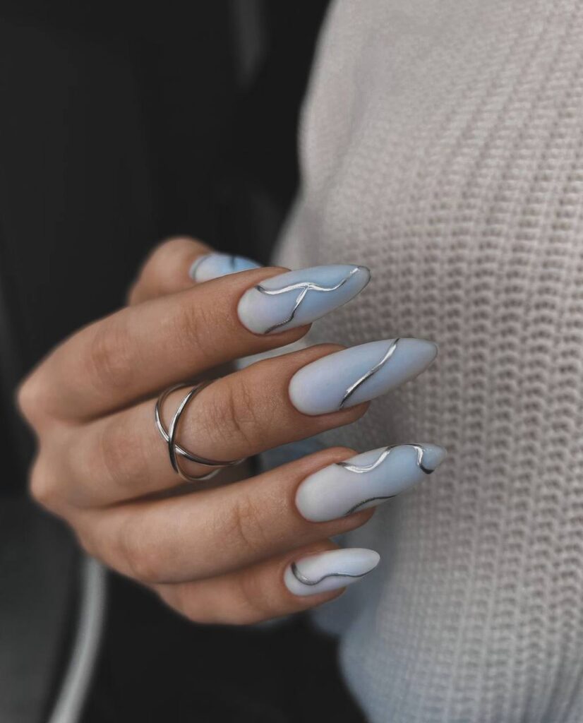 Almond Shaped Nails with Silver Accents: A Guide to Modern Elegance