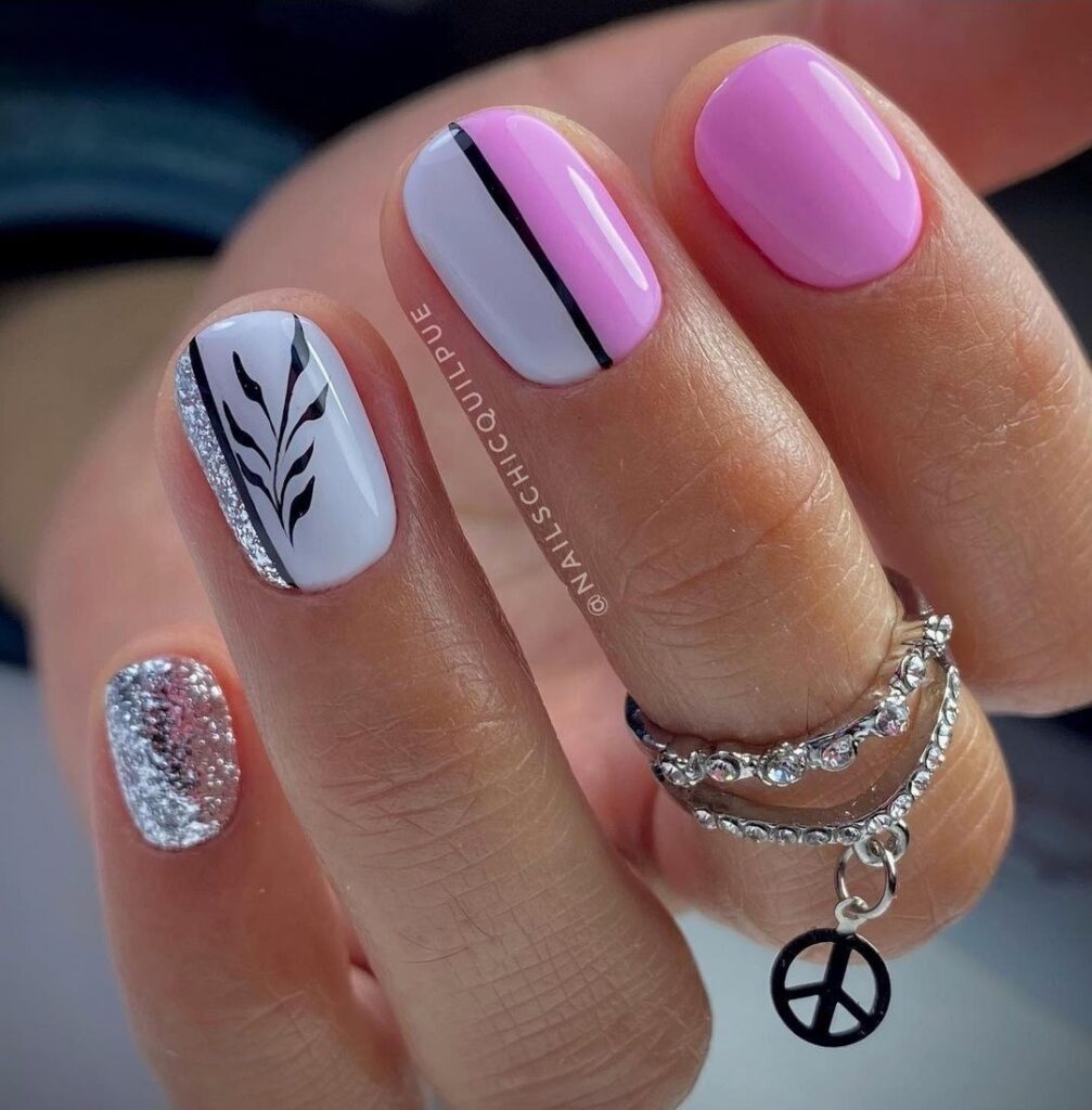 Abstract Pastel Geometry Nails: The Brightest Spring Manicure Trend