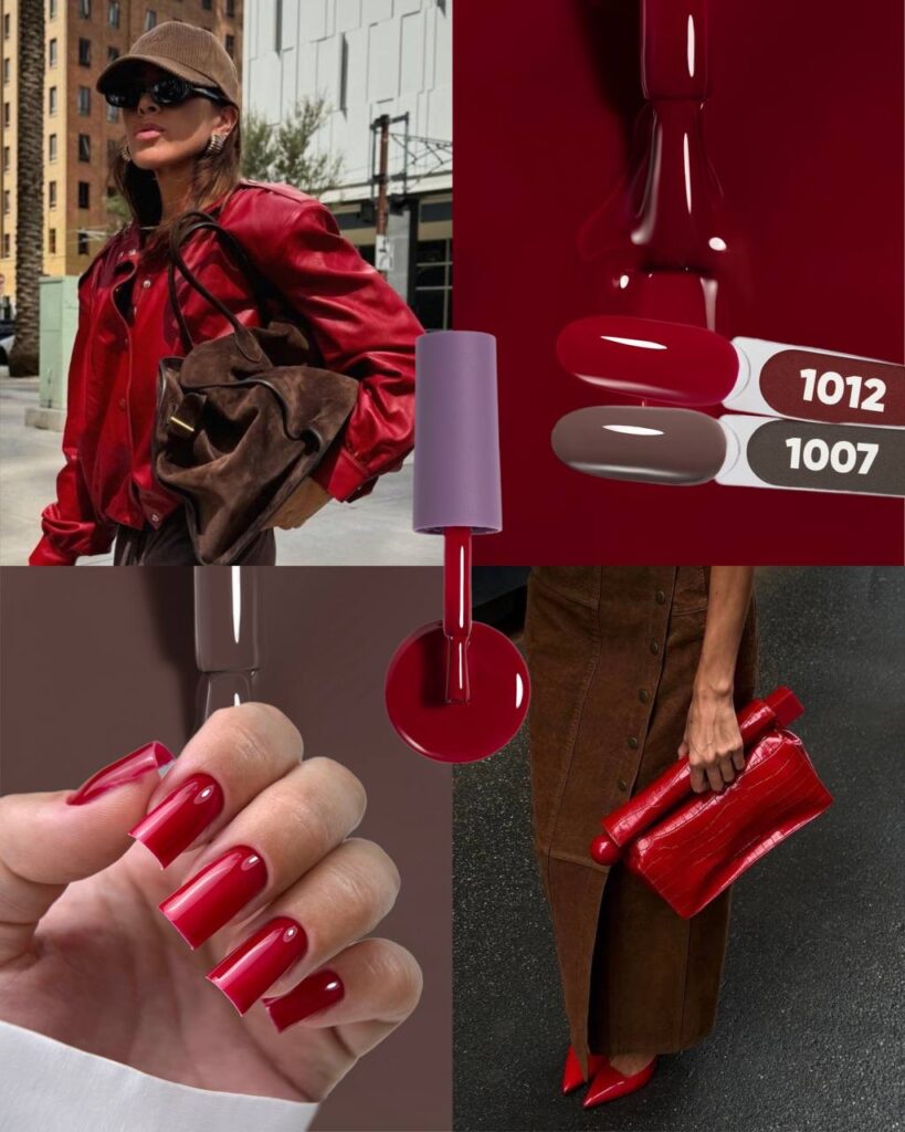 Cherry Cola Nails: The Richest Manicure Trend for Autumn