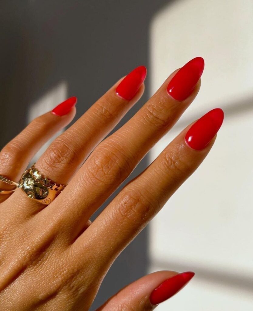 Glossy Cherry Nails: The Boldest High-Shine Manicure Trend for Spring