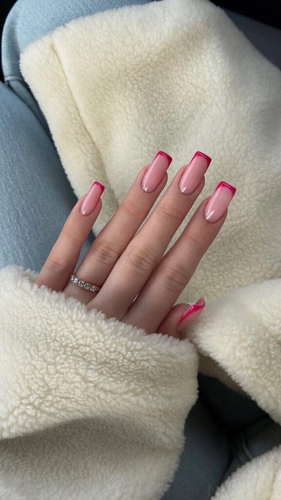 Red Micro-French Nails: The Minimalist Manicure Trend for Spring