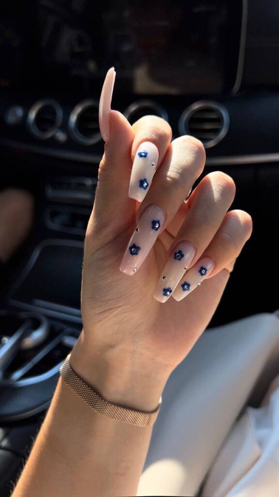 Ceramic Blue Floral Nails: The Ultimate Spring Manicure Trend Guide