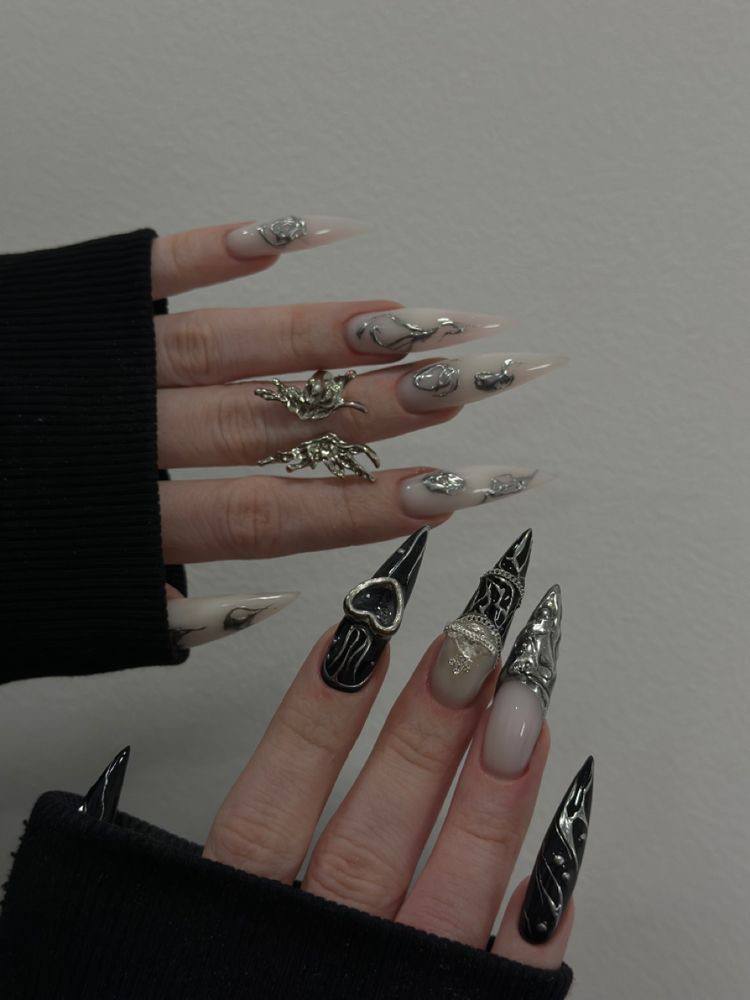 3D Metallic Nail Art: The Ultimate Guide to Liquid Silver & Sculptural Nails