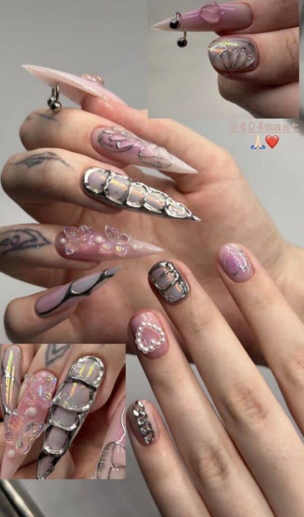 Architectural Nail Art: Mastering the 3D Chrome and Jelly Trend