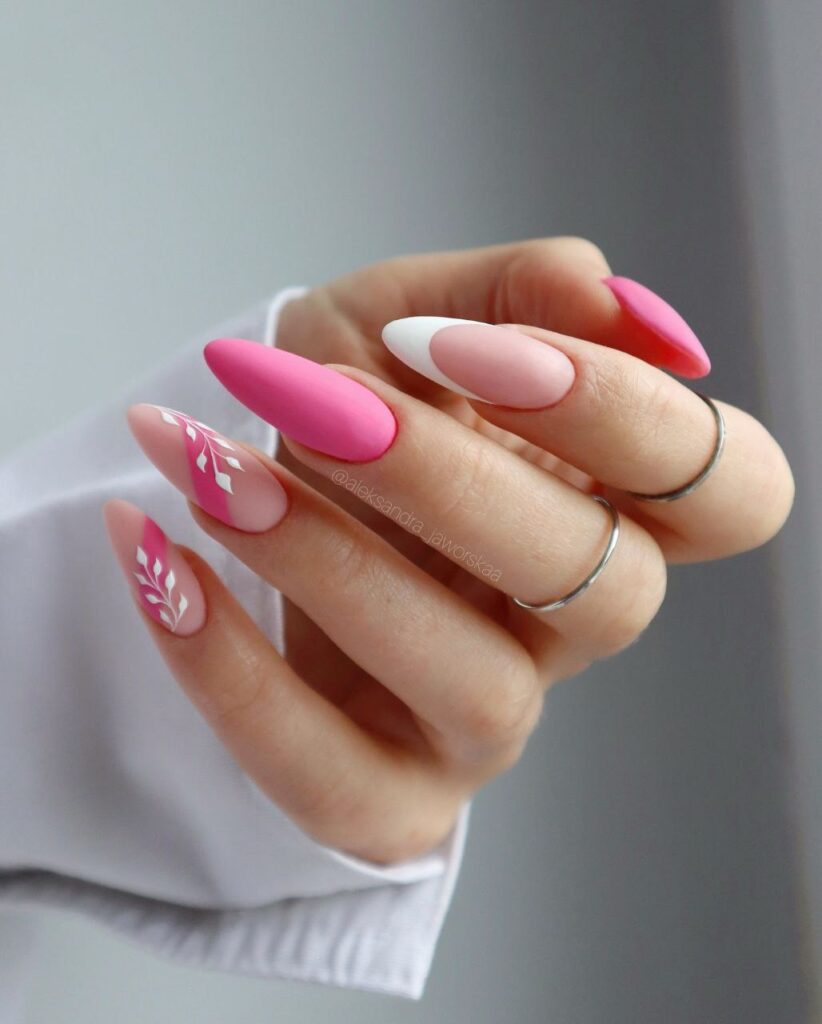 Matte Pastel Floral Nails: The Softest Trend for Your Spring Manicure