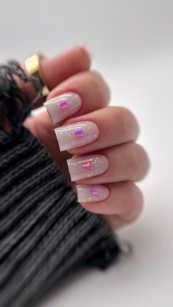 Milky Heart Jelly Nails: The Dreamiest Spring Manicure Trend