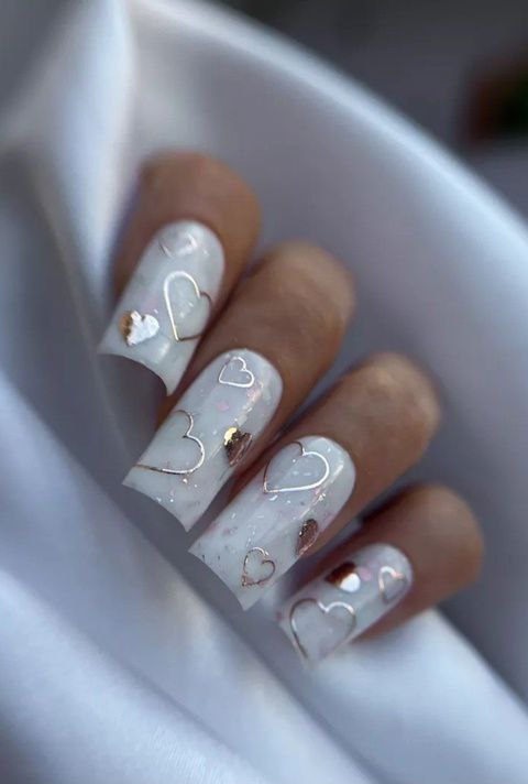 Milky Heart Jelly Nails: The Dreamiest Spring Manicure Trend