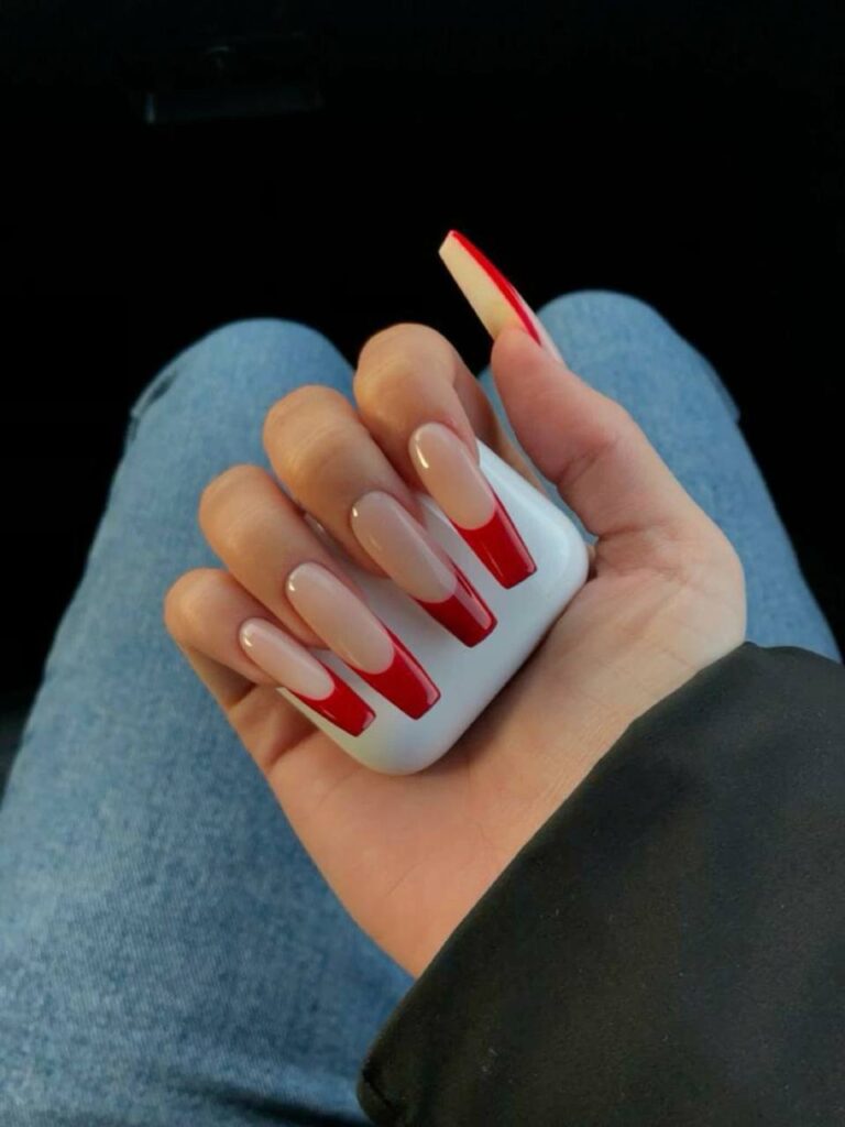 Crimson French Nails: The Ultimate Refined Winter Manicure Trend