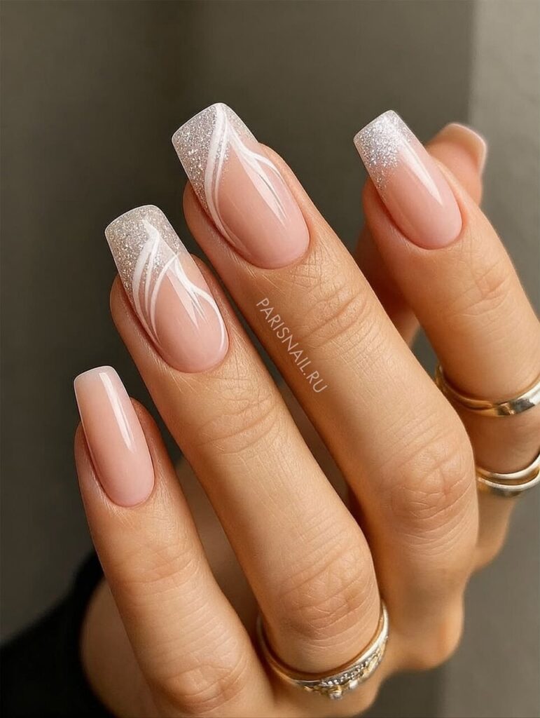 Shimmer Swirl Nails: The Dreamiest Spring Manicure Trend